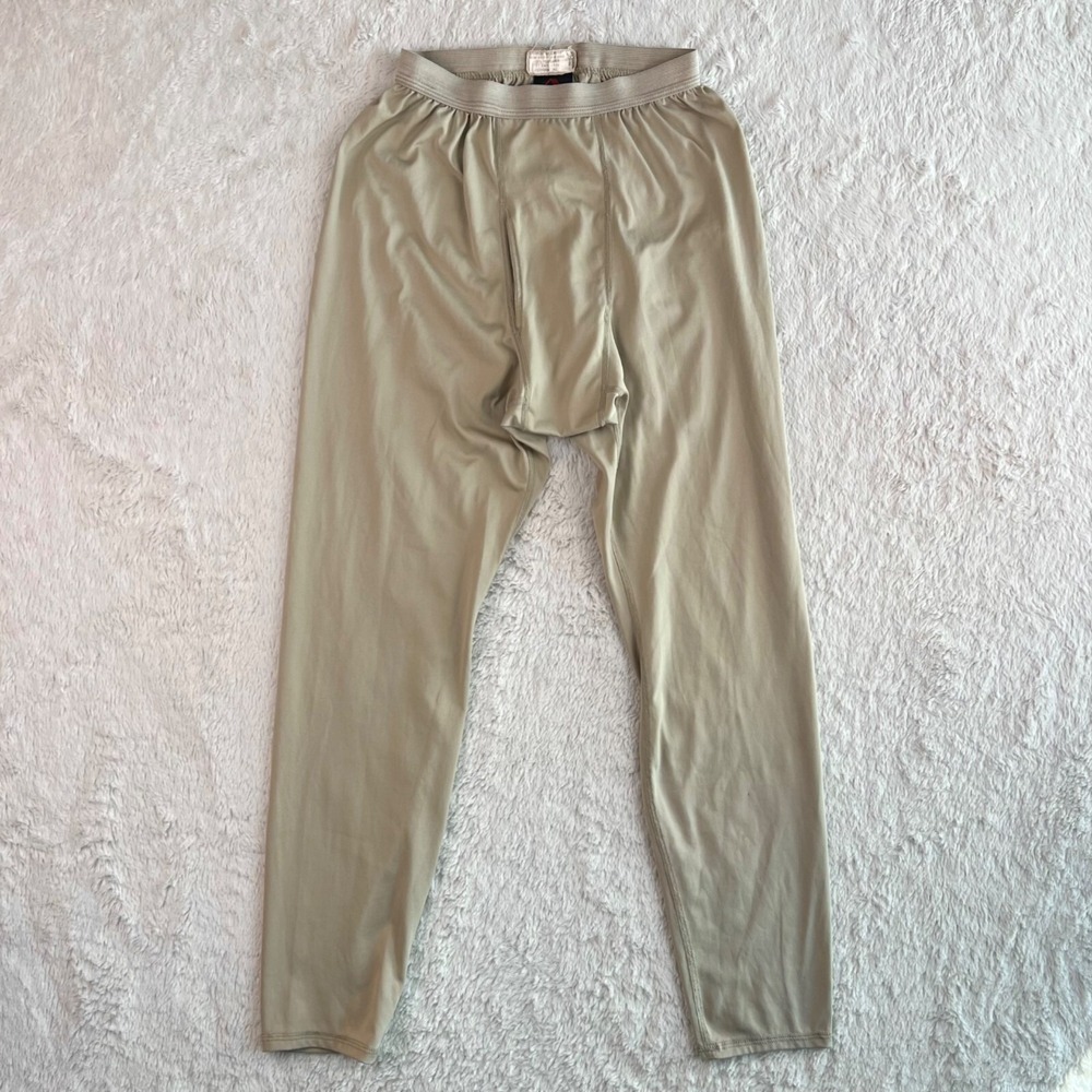 Peckham Base Layer Drawers Men's SMALL Tan Polartec Bottom U.S. Military Vintage